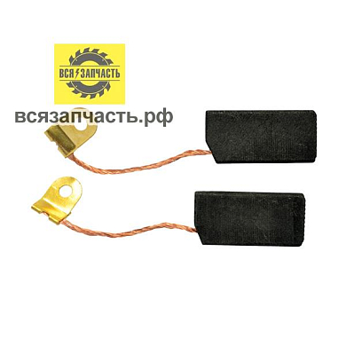 Электроугольная щетка 6,3х12,5х26 поводок-флажок для зернодробилки Фермер ДК 110 VZ