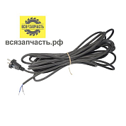 Шнур с вилкой для УШМ длина 8 м, до 2,5 кВт (2*1*8 м, до)