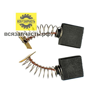 Электроугольная щетка 6,5х15х15 пружина, пятак прямоугольный для STERN MS-250